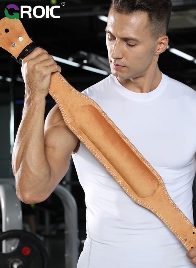 GROIC Weight Lifting Belt for Men & Women, Gym Weight Belt Lumbar Back Support Powerlifting Weightlifting Heavy Duty Workout Training Strength Training Equipment, Deadlift, Powerlifting (S) - Image 2