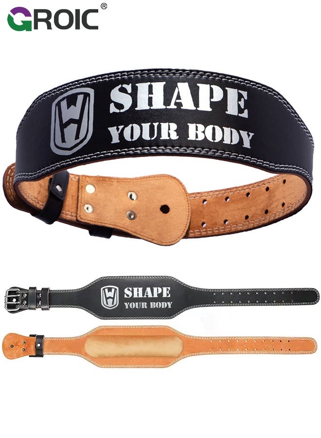 GROIC Weight Lifting Belt for Men & Women, Gym Weight Belt Lumbar Back Support Powerlifting Weightlifting Heavy Duty Workout Training Strength Training Equipment, Deadlift, Powerlifting (S) - Image 1