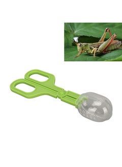 Zerodis Reptile Feeding Clamp Poop Tongs Reptile Feeding Tool Reptile Poop Scoop with Vents for Tortoise Lizard Spider (Green) hamster poop scoop  - Image 2