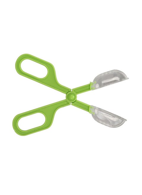 Reptile Feeding Clamp Poop Tongs Reptile Feeding Tool Reptile Poop Scoop with Vents for Tortoise Lizard Spider (Green) hamster poop scoop