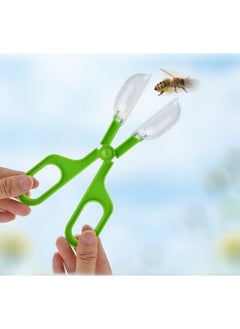 Zerodis Reptile Feeding Clamp Poop Tongs Reptile Feeding Tool Reptile Poop Scoop with Vents for Tortoise Lizard Spider (Green) hamster poop scoop  - Image 5