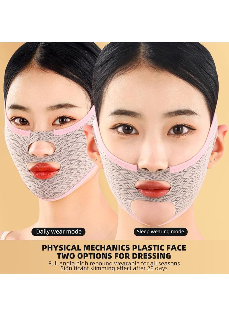 Excefore V-Line Lifting Tape, V Line Lifting Face Slimming Mask， a reusable sculpting mask, redefines comfort and breathes confidence with our double-chin reducer and face-slimming tape - Image 3