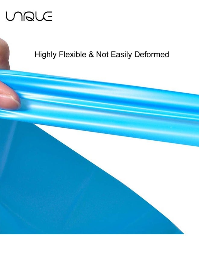 Unique Resistance Bands - Elastic Exercise Bands for Working Out - Physical Therapy, Recovery, Yoga, Pilates, Strength Training - Blue - Image 2