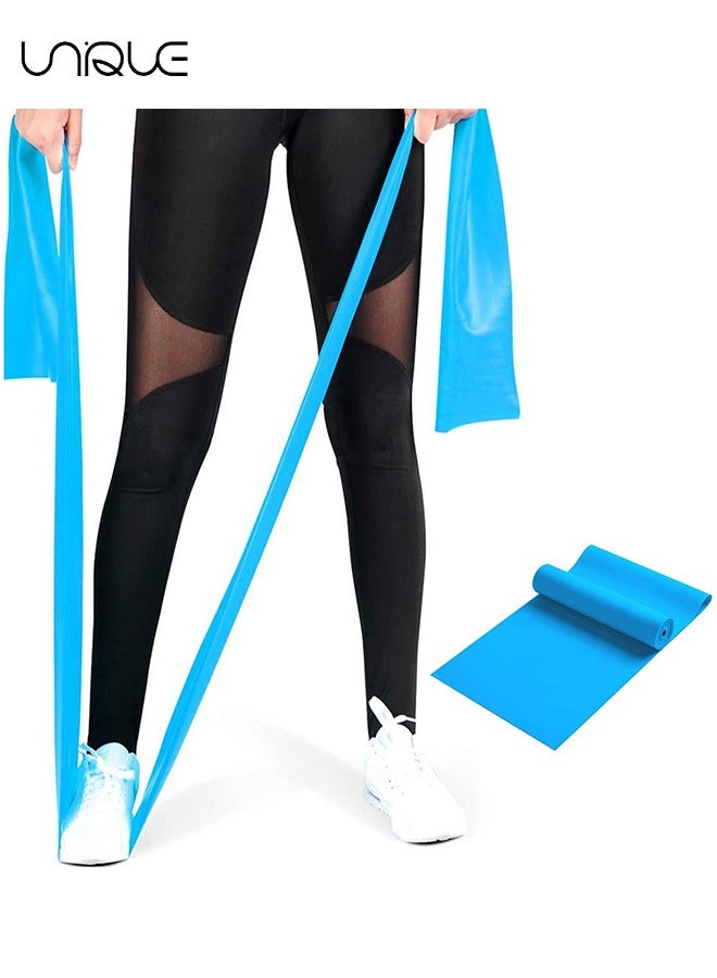 Unique Resistance Bands - Elastic Exercise Bands for Working Out - Physical Therapy, Recovery, Yoga, Pilates, Strength Training - Blue - Image 1
