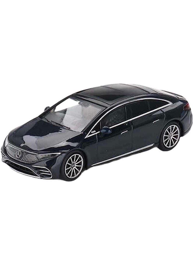 Toyfest - Mini GT 1:64 Mercedes-Benz Eqs 580 4matic Blue Metallic - Image 1