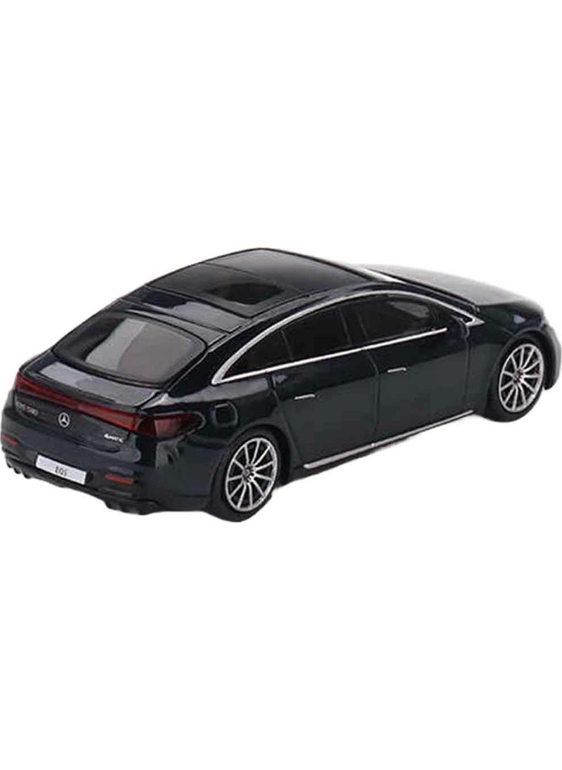 Toyfest - Mini GT 1:64 Mercedes-Benz Eqs 580 4matic Blue Metallic - Image 1
