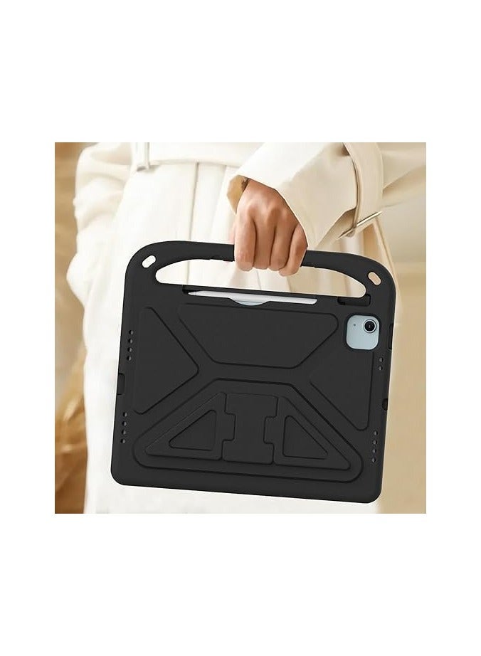 VKL Shocked Case Compatible with IPad Air 13 Inch (M3) 2025, Lightweight EVA Kids Friendly Shockproof Protective Case Cover with Handle and Invisible Bracket (Black) - Image 2