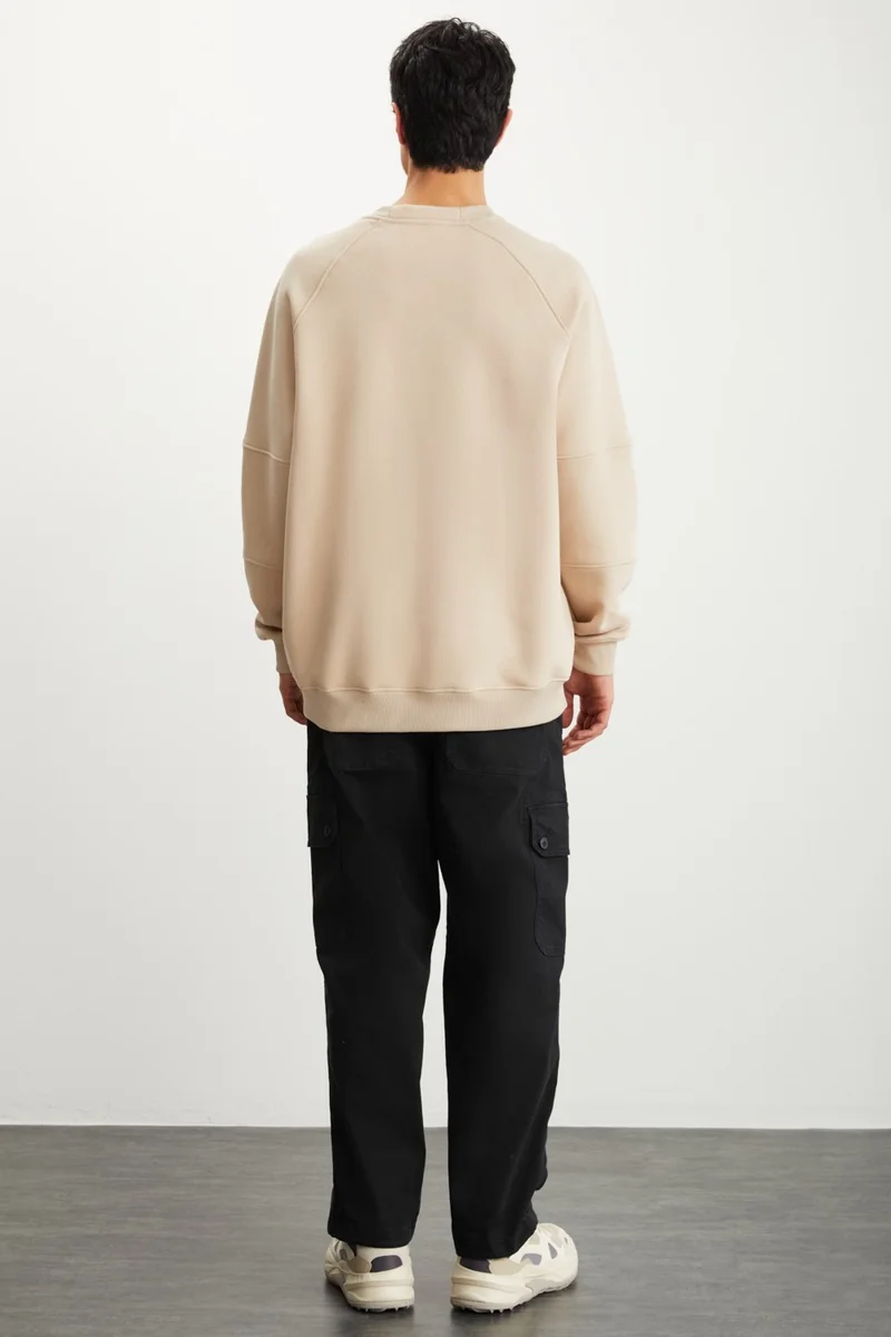 GRIMELANGE Johhny Men's Mink Sweatshirt