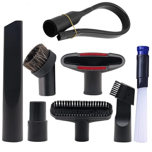 Alrens 1 14 Shop Vacuum Cleaner Attachments Brushes for Vac Accessories 14 inch 1 38 inch Set of 8