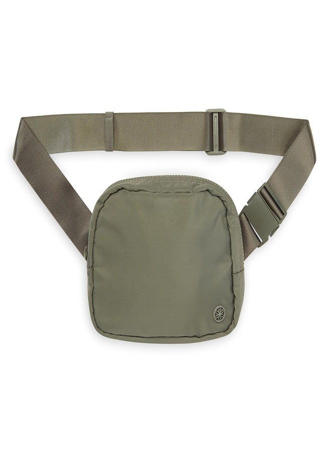 Gaiam Sidekick Waist Pack - Storage Belt Bag for Women And Men - Adjustable Belt With Lightweight Pouch For The Gym & Studio, Olive - Image 1