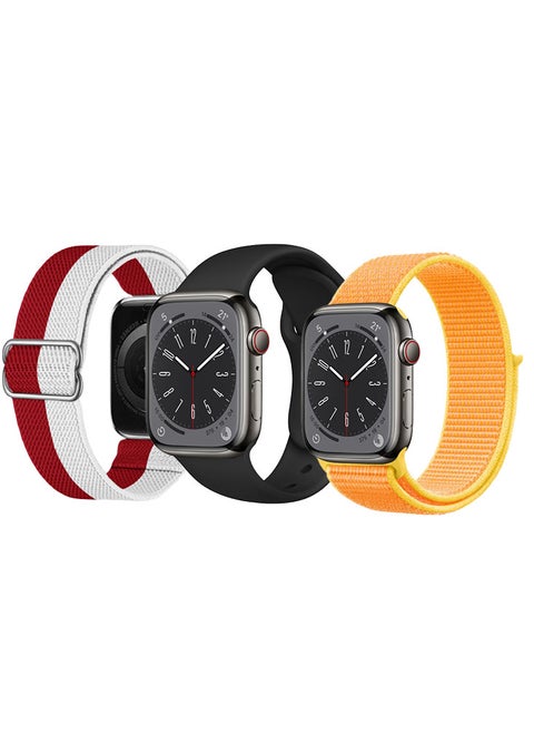 3pcs Apple Watch Bands 49/46/45/44/42mm Replacement for Apple Watch Series 10/9/8/7/6/5/4/SE/Ultra