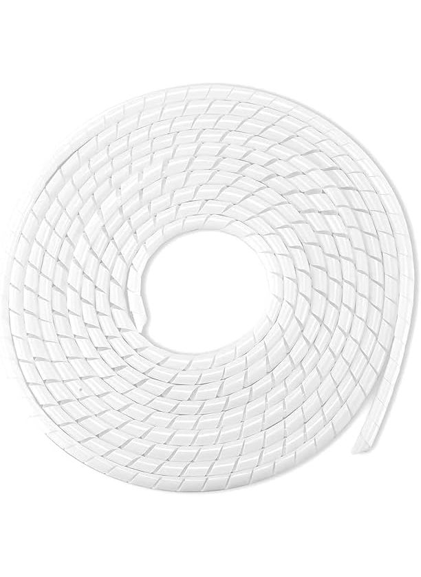 Leyden LEYDEN 6MM 10 Meters Flexible Spiral Cable Wrap Sleeves Cable Wire Organizer Cable Sleeves for Industrial Panel Wiring  - Image 1