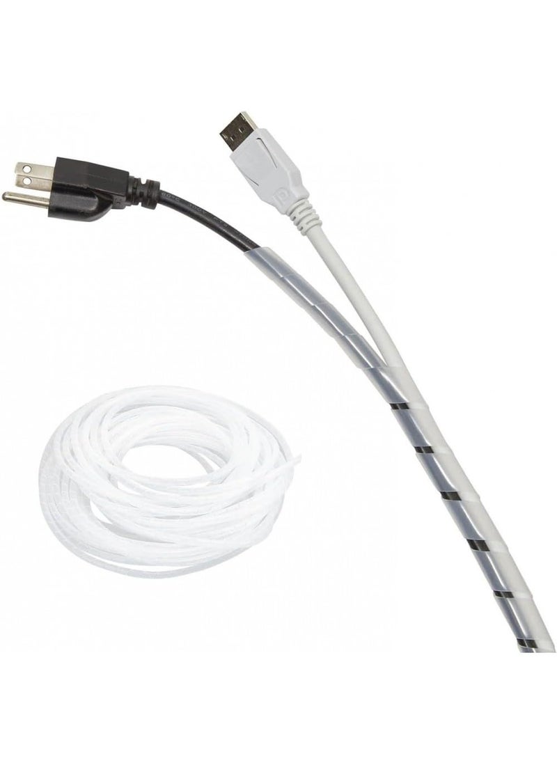 Leyden LEYDEN 6MM 10 Meters Flexible Spiral Cable Wrap Sleeves Cable Wire Organizer Cable Sleeves for Industrial Panel Wiring  - Image 2