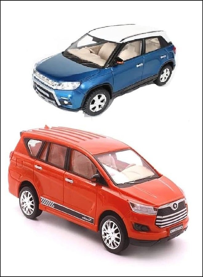 Funkartt Kid Brezza Car Toy with Innova Crysta Car Toy, Pack of 2, Multicolor - Image 1
