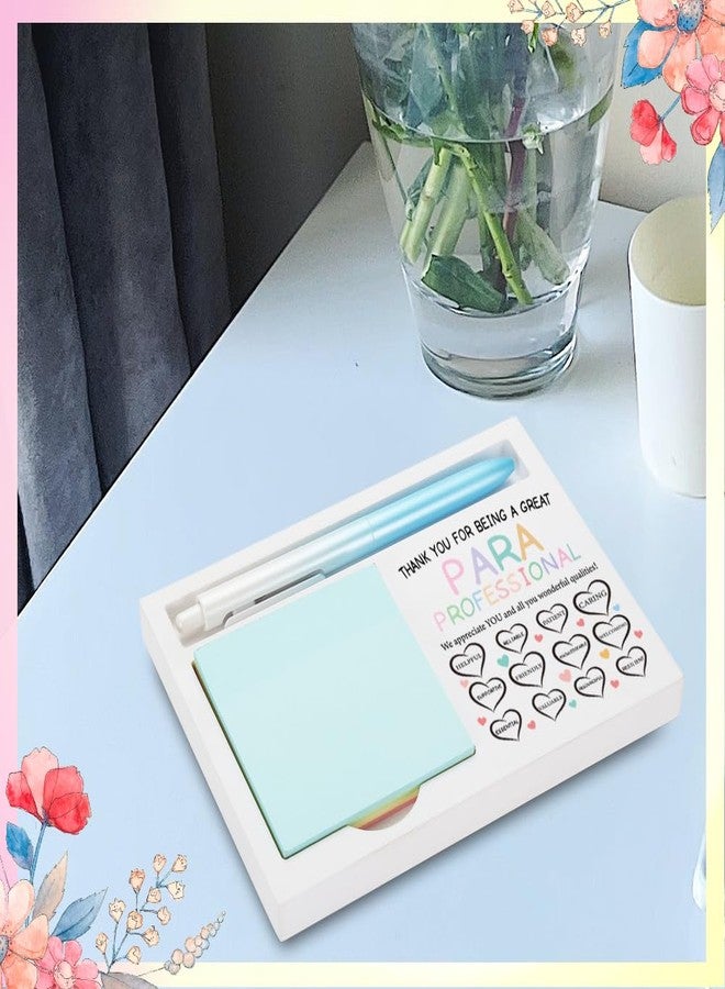 FOUGSTA Paraprofessional Appreciation Gift, Colorful Thank You Decor for Teacher Aide, Wooden Sticky Note Holder with Inspirational Message, 16.5 x 12 x 1.5 cm,XXW3 - Image 4
