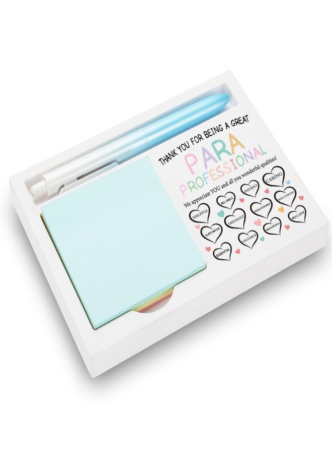FOUGSTA Paraprofessional Appreciation Gift, Colorful Thank You Decor for Teacher Aide, Wooden Sticky Note Holder with Inspirational Message, 16.5 x 12 x 1.5 cm,XXW3 - Image 1