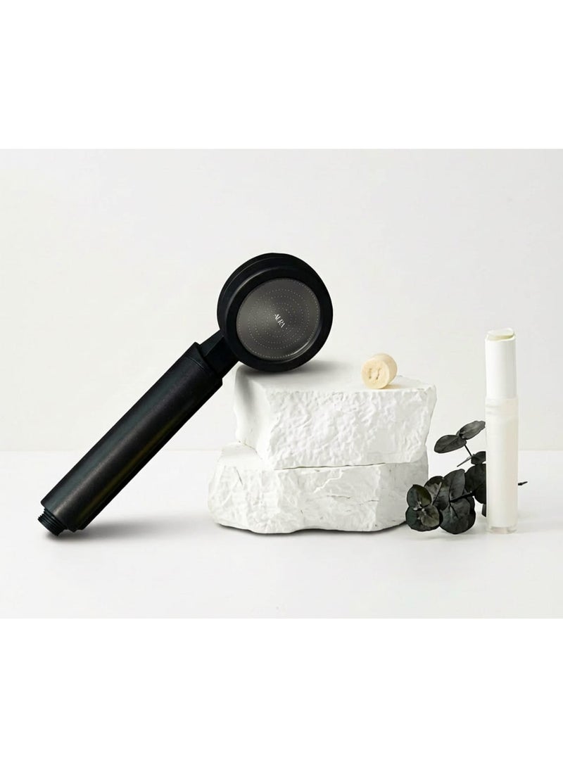 Aura Sense AS9000RB Shower Head Black Edition Vitamin C Filter Ceramic Balls
