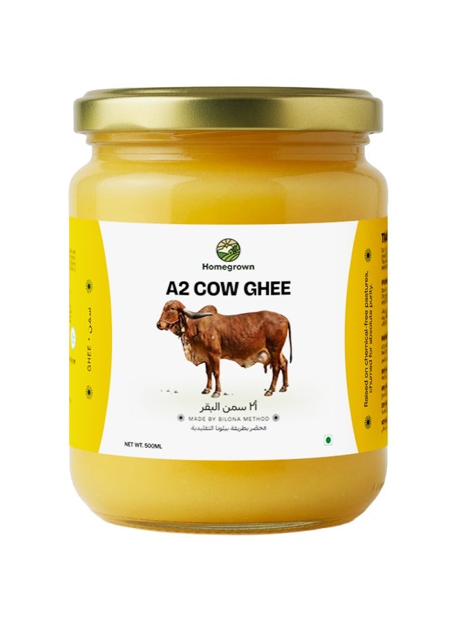 Homegrown A2 Ghee – Pure Clarified Butter from Grass-Fed A2 Cows for Healthy Fats (500 ml) - Image 1