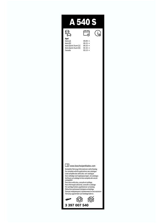 BOSCH A540S OE Specialty AeroTwin Car Wipers Set 27-25 Inches  - Image 2