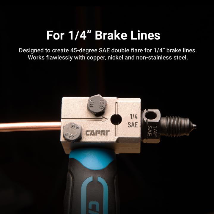 Capri Tools أداة تشكيل الفلير المزدوج من كابري 1/4 بوصة - Image 3