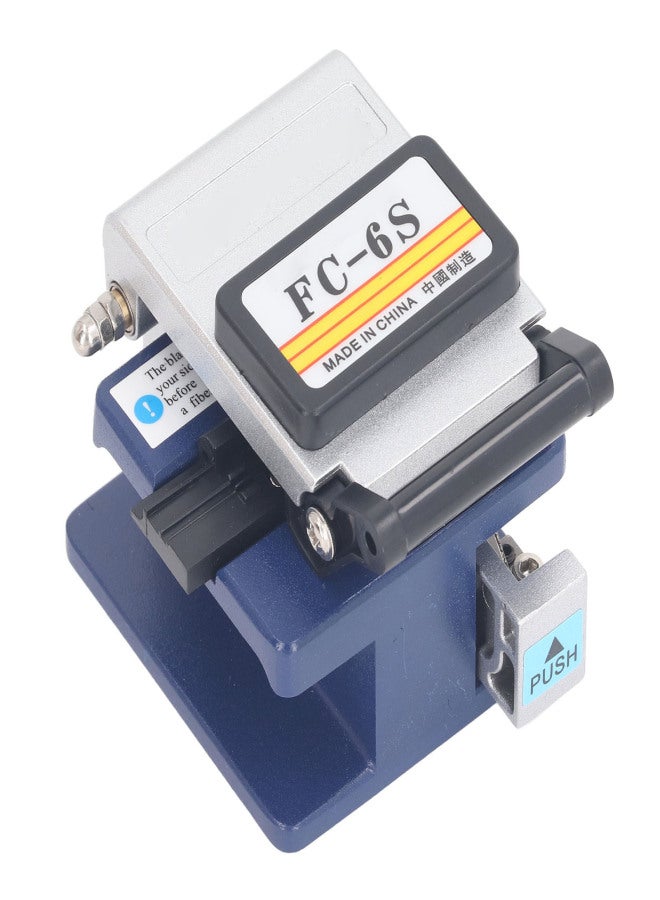 Fiber Optic Cleaver High Accuracy 12 Surfaces Blade Optical Fiber Cutter for Splicing and Cutting FC‑6S Blue Purple - Image 2