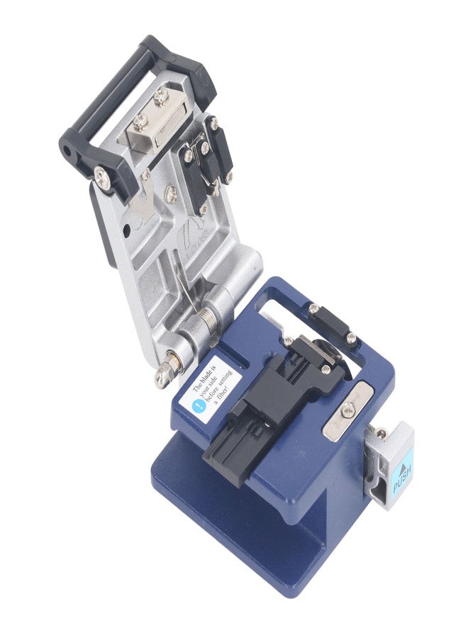 Fiber Optic Cleaver High Accuracy 12 Surfaces Blade Optical Fiber Cutter for Splicing and Cutting FC‑6S Blue Purple - Image 3