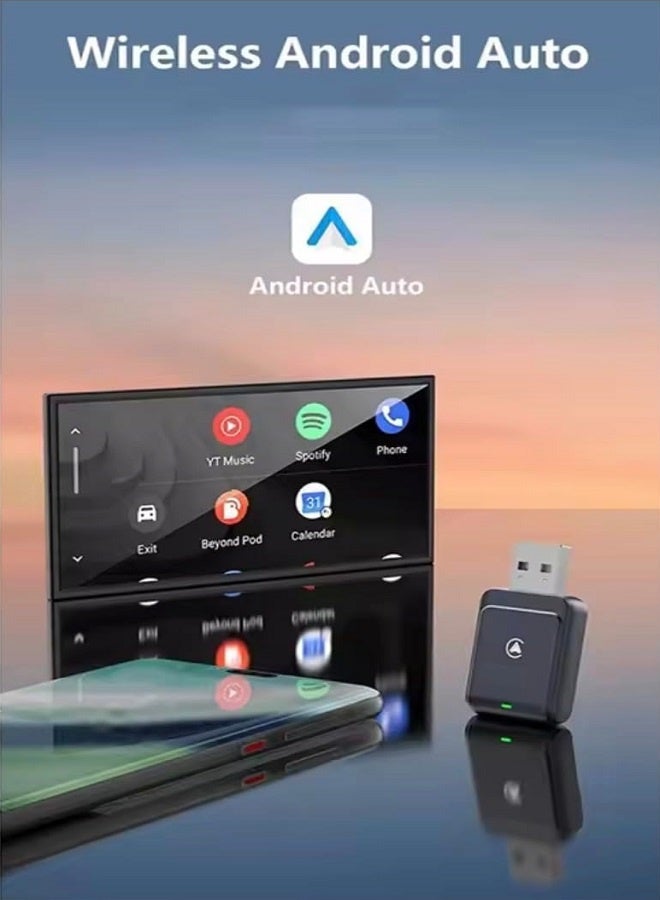 CarPlay & Android Auto Wireless Adapter – Stable Fast Connection  -  Black - Image 2