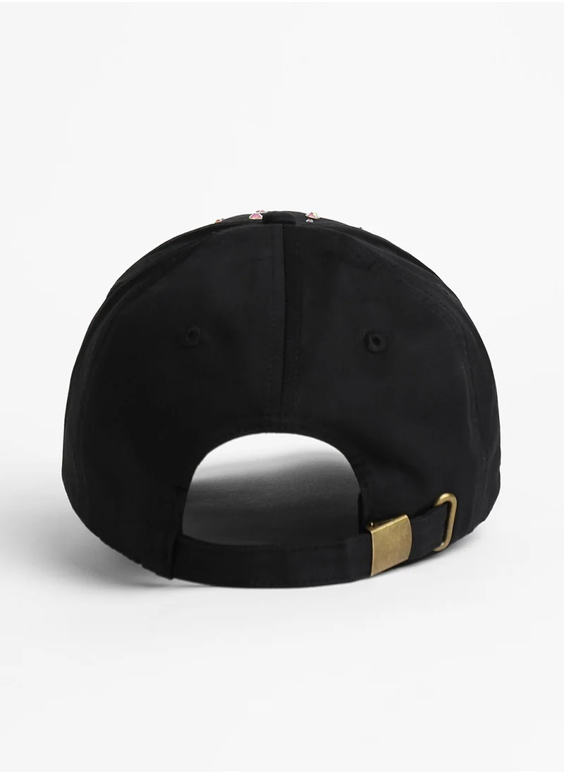 صوص هاوت Crystal Butterfly Basketball Cap - Midnight Black