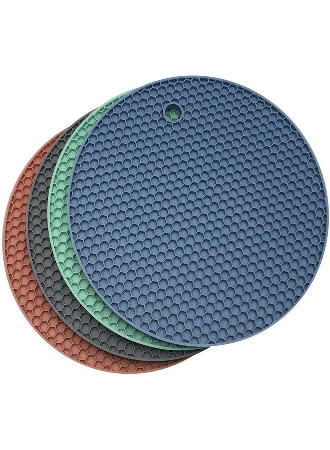 P-Plus International Silicone Heat Resistant Round B 18 cm Trivets Mat for Pan and Pot ( Random Colour ) - Pack of 5 - Image 3