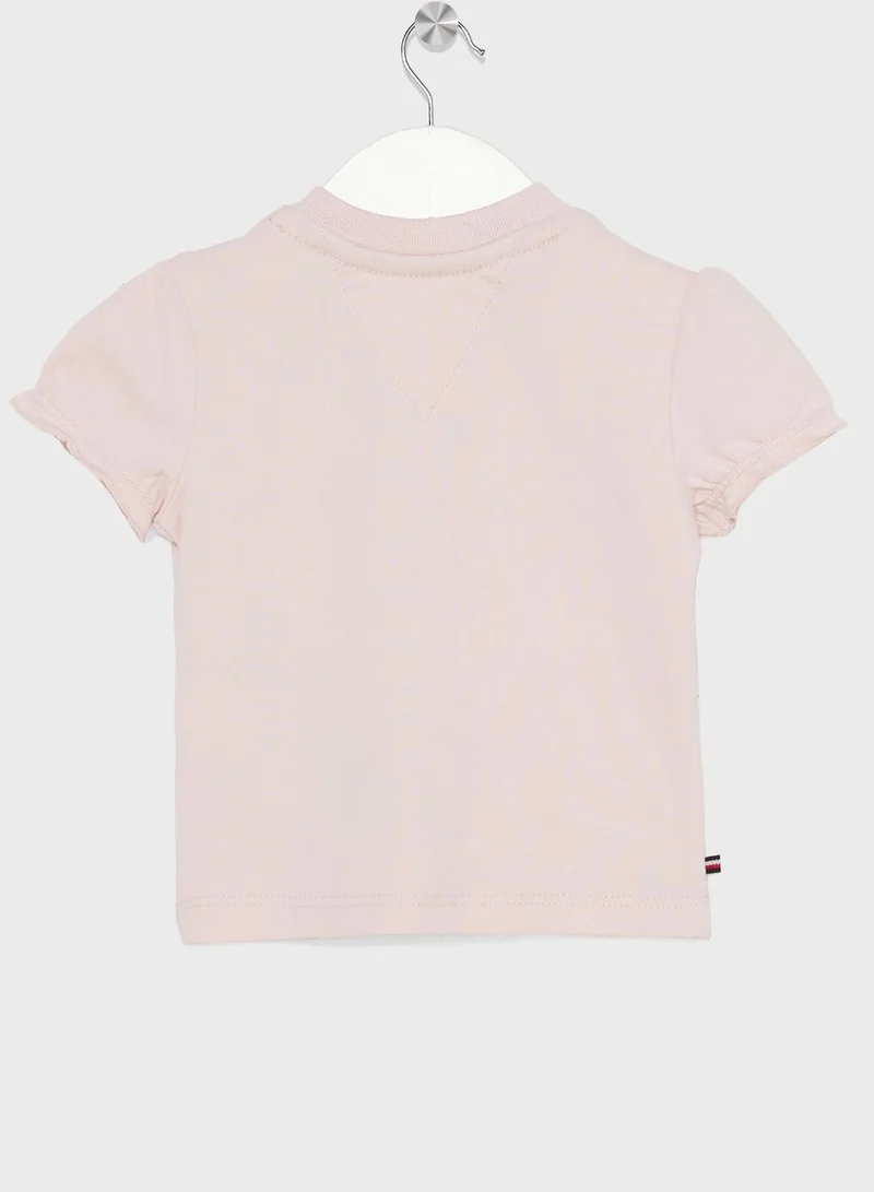 TOMMY HILFIGER Kids Text Crew Neck T-Shirt