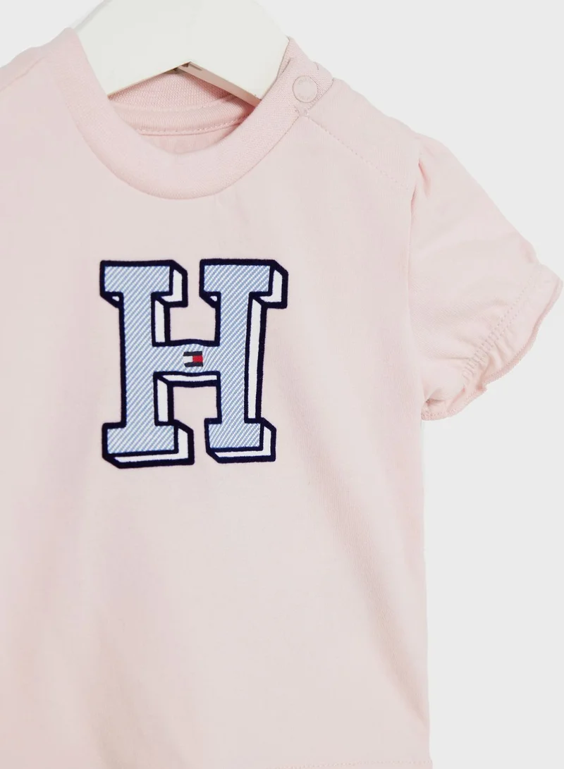 TOMMY HILFIGER Kids Text Crew Neck T-Shirt