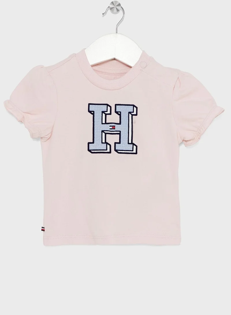TOMMY HILFIGER Kids Text Crew Neck T-Shirt