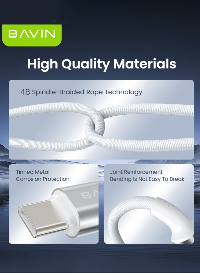 Bavin 2-in-1 USB-C Fast Charger for Apple Watch & iPhone, USB C Magnetic iWatch Charger Cord & USB-C to Lighting Cable 1m, Fast Charging i-Watch Series Ultra/9/8/7/6/SE/5, for Phone 14/13/12/11 Series - Image 5