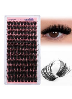 Focipeysa Fluffy Lash Clusters 100D Eyelash Clusters 10-18Mm Fluffy Volume Individual Lashes D Curl Cluster Eyelash Extensions Diy Lash Extension For Beginners  - Image 4
