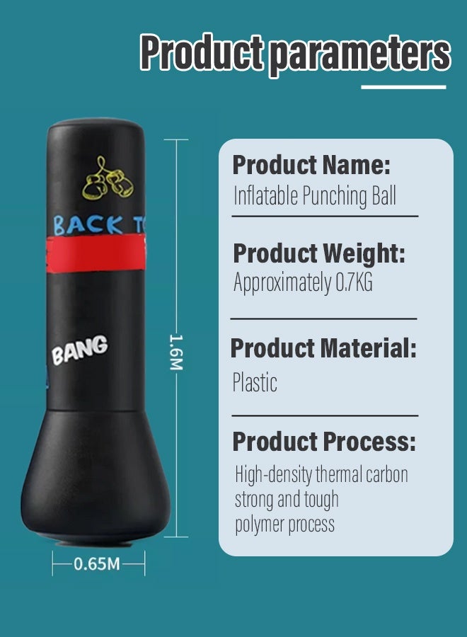 Joudiplay Inflatable kids' punching bag boxing bag for kids - an independent inflatable boxing bag - Image 3