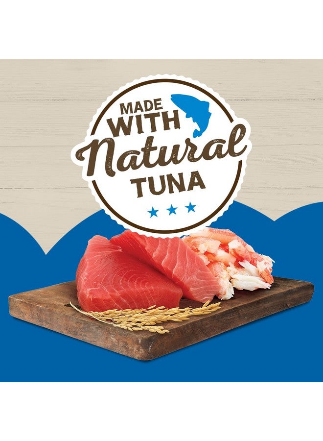 Friskies Purina Friskies Natural Wet Cat Food, Ocean Favorites Meaty Bits With Tuna, Crab & Brown Rice - (Pack of 24) 5.5 oz. Cans - Image 2