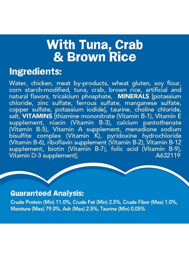 Friskies Purina Friskies Natural Wet Cat Food, Ocean Favorites Meaty Bits With Tuna, Crab & Brown Rice - (Pack of 24) 5.5 oz. Cans - Image 5