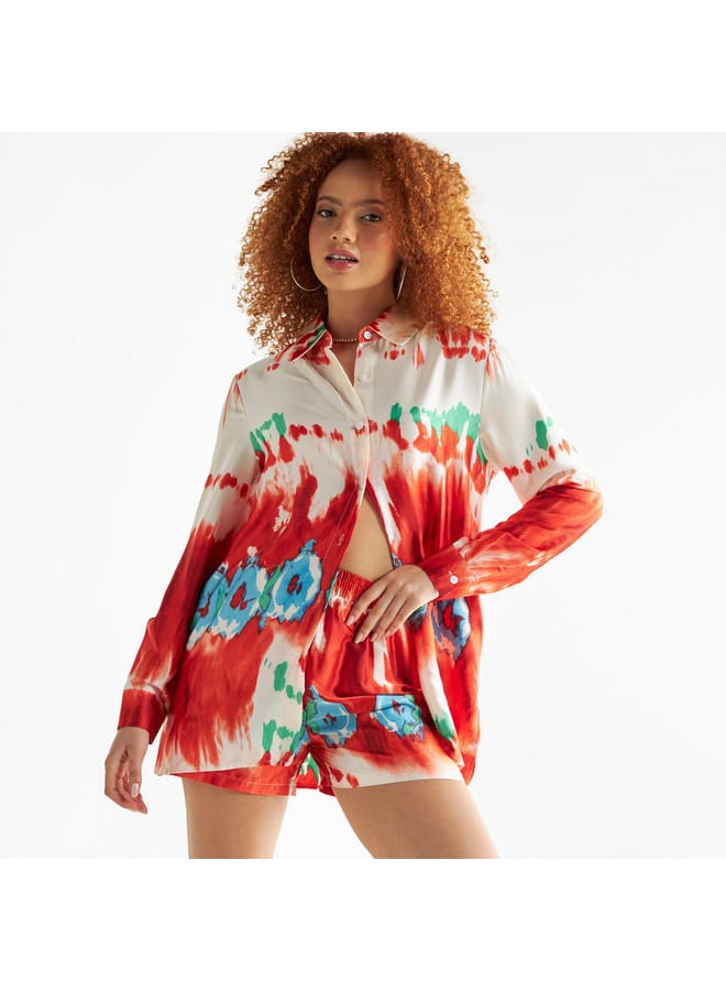 Splash FAV All-Over Print Shirt with Long Sleeves - Image 1