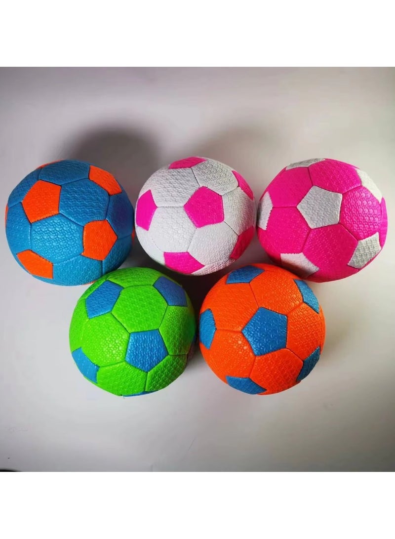 Generic Mini Football Toy Assorted Colours Soccer Ball for Kids & Adults Indoor Outdoor Embossed Football Random colour - Image 2