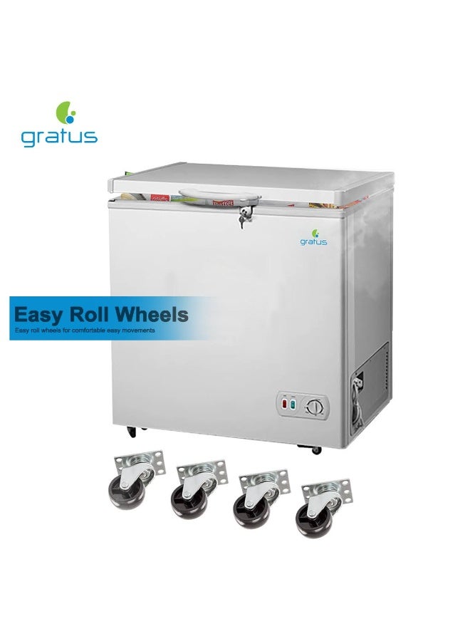 gratus 60 L Tropicalized Chest Freezer | External Handle, Inner Shelf & LED Light | Lock & Key | 1-Year Unit & 2-Year Compressor Warranty | Model GFZ60FCDX1 - Image 5