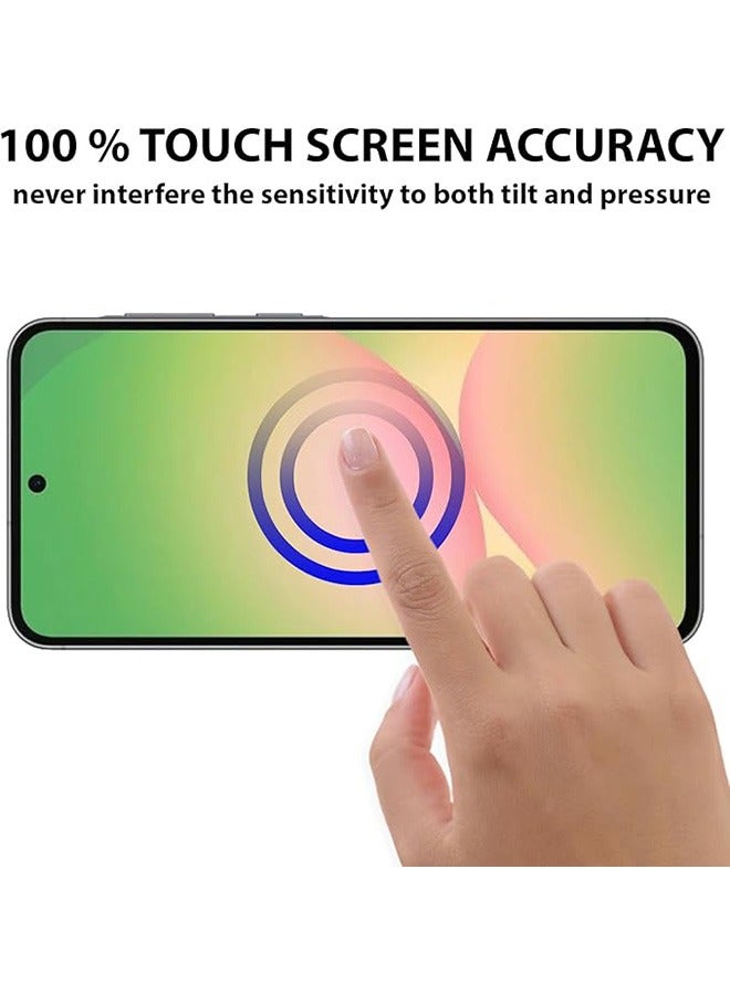 2 Pack Samsung Galaxy A56 5G Screen Protector, 9H Tempered Glass Screen Protector for Samsung Galaxy A56 5G 6.7inch, Full Coverage Bubble-Free Tempered Film, Anti-Scratch Film - Image 4