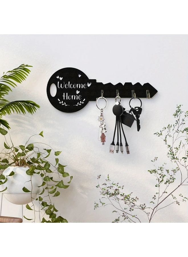 8 Pcs Wooden Key Rack Hooks Bohemian Country Style Space Saving Wall Mounted Organizer Hook Easy Installation Suitable For Keys Coats Entryway Kitchen Office Key Hanger - Image 5