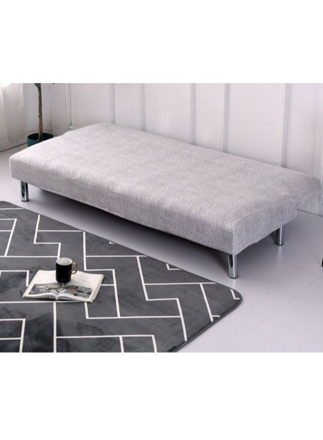 نيبمينينت غطاء أريكة انزلاقي مزين بنقشة بسيطة سادة رمادي 155 x 185سنتيمتر - Image 3