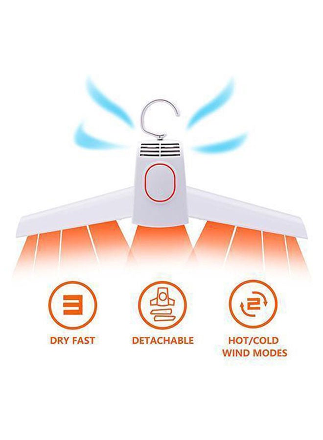 NIBEMINENT Portable 150W Power Smart Electric Clothes Dryer With Hanger White - Image 4