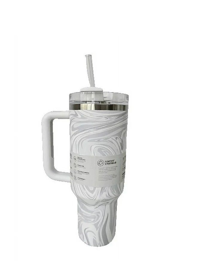 Stanley Quencher H2.0 40 oz Vacuum Insulated Tumbler with FlowState Lid & Straw – Rose Quartz Swirl | Keeps Drinks Hot for 7 Hours, Cold for 24 Hours | Premium Double-Walled, Leak-Proof Design | Perfect for Coffee, Water, Smoothies & On-the-Go Hydration - Image 2