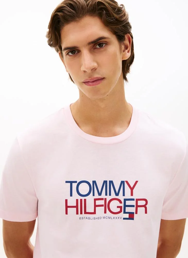 TOMMY HILFIGER  Logo Graphic Crew Neck T-Shirt for Men | Best Price UAE