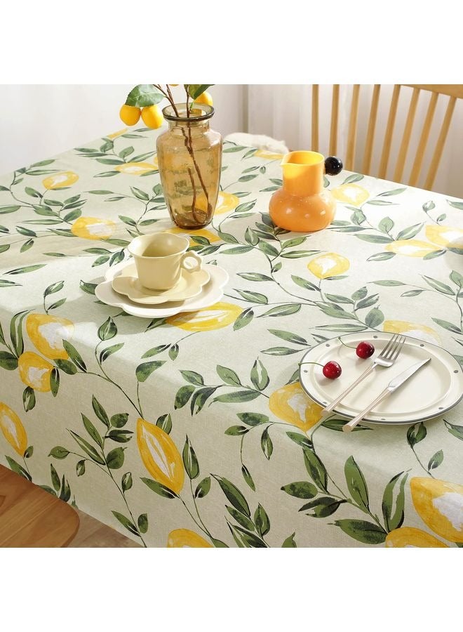 هومستر غطاء طاولة ليمون، قماش طاولة مضاد للماء PVC قماش طاولة مضاد للزيت غطاء طاولة لمطبخ الحزب نزهة Patio Decoration - Image 4