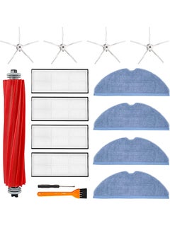 S-Color Accessories Kit for Xiaomi Roborock S7 S7+ Roborock S7 MaxV /S7 MaxV Plus/ T7 plus /T7S plus/1 Roller Brush/4 Hepa Filter/ 4 Side Brush/ 4 Mop Cloth  - Image 1