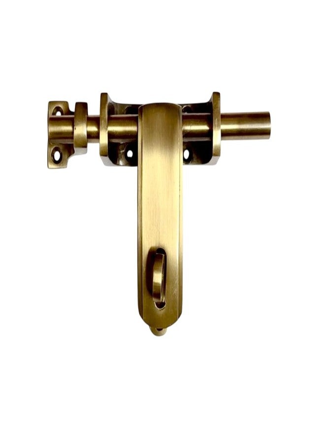 BRASK "BRASK" Brass Box Aldrop 6" (150 mm) | Locking Bolt 6" | Brass Locking Latch Bolt 6" | Kundi | Latching Draw Hasp (Antique, 1) - Image 5