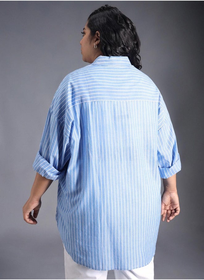 HIGH STAR - Women Blue Shirts - Image 1